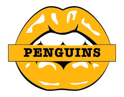 Pittsburgh Penguins Lips Logo iron on paper